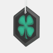 Ornement en verre hexagonal Black Irish (Avant gauche)