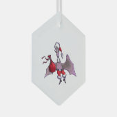 ornement en verre hexagonal Santa Bat (Avant droite)