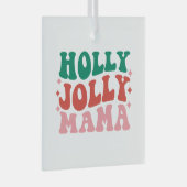 Ornement En Verre Holly Jolly Mama - Fun Holiday Design (Avant droite)