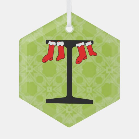 Ornement En Verre I-Beam Christmas Stockings (Recto)