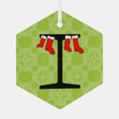 Ornement En Verre I-Beam Christmas Stockings (Verso)