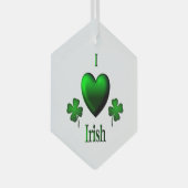 Ornement En Verre I Heart Irish (Avant droite)