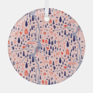 Ornement En Verre Icônes australiennes, motif décoratif sans soudure