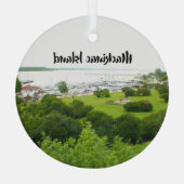 Ornement En Verre Île Mackinac (Verso)