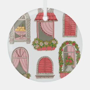 Ornement En Verre Illustrations avec Windows Vintage : Artistique.
