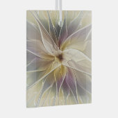 Ornement En Verre Imaginaire Floral Gold Eggplant Art Fractal Abstra (Avant droite)