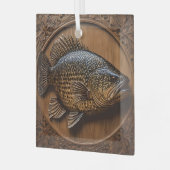 Ornement En Verre Impression textuelle 3D Australian Murray Cod, (Avant gauche)