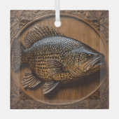 Ornement En Verre Impression textuelle 3D Australian Murray Cod, (Recto)