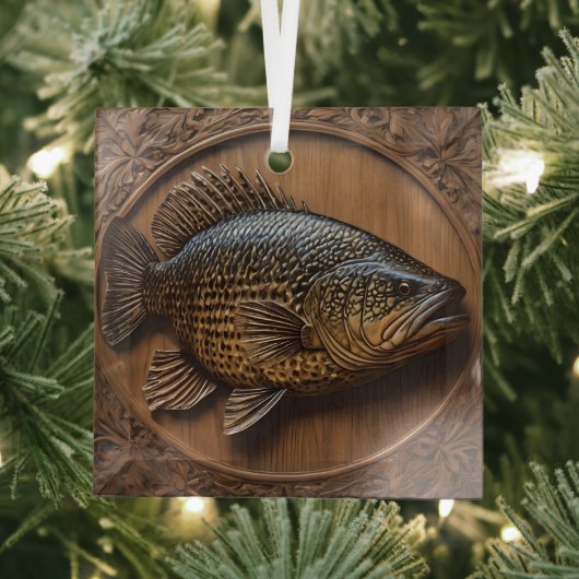 Ornement En Verre Impression textuelle 3D Australian Murray Cod, (Insitu)