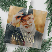 Ornement En Verre In Love Memory Modern Elegant Photo Memorial