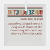 Ornement En Verre Injecteur Infirmière Définition Infirmière Rétro I (Verso)