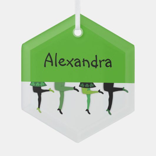 Ornement En Verre Irish Stepdancers Legs Comical Christmas (Recto)