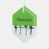 Ornement En Verre Irish Stepdancers Legs Comical Christmas (Avant gauche)