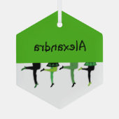 Ornement En Verre Irish Stepdancers Legs Comical Christmas (Verso)