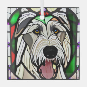 Ornement En Verre Irish Wolfhound "Verre tendu"