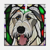 Ornement En Verre Irish Wolfhound "Verre tendu" (Verso)