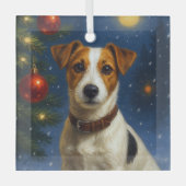 Ornement En Verre Jack Russell Terrier  (Recto)