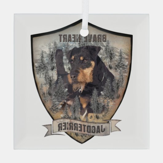 Ornement En Verre Jagdterrier (Verso)