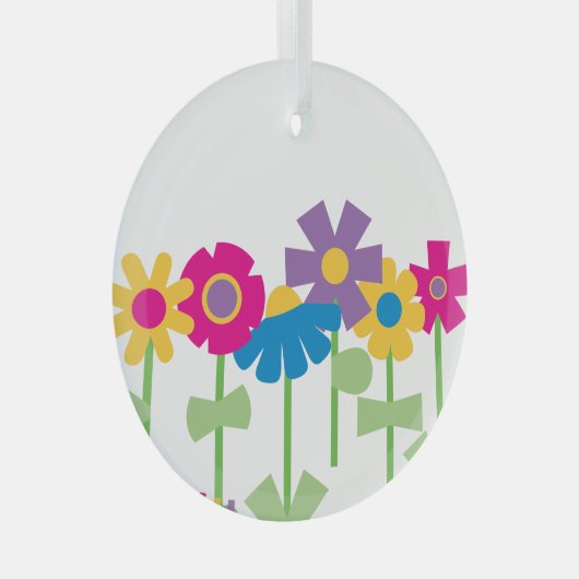 ORNEMENT EN VERRE JARDIN FLEURI FUNKY (Avant droite)