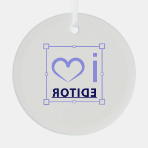 Ornement En Verre Je suis rédacteur