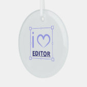 Ornement En Verre Je suis rédacteur (Avant gauche)