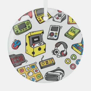 Ornement En Verre Jeu vidéo, jeu de doodles