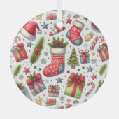 Ornement En Verre Joie de Noël (Recto)