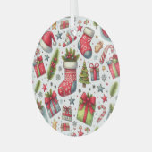 Ornement En Verre Joie de Noël (Avant gauche)