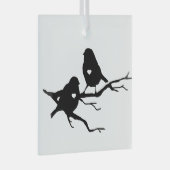 Ornement En Verre Jote Little Bird Tree Branch Silhouette (Avant droite)
