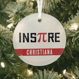 Ornement En Verre Jour InsPire personnalisé   Joyeux cadeau de jour