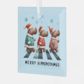 Ornement En Verre Joyeux Hippopotame (Avant gauche)