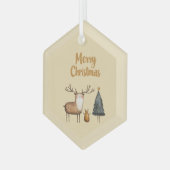 Ornement En Verre Joyeux jardin de Noël (Avant gauche)