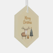 Ornement En Verre Joyeux jardin de Noël (Avant droite)