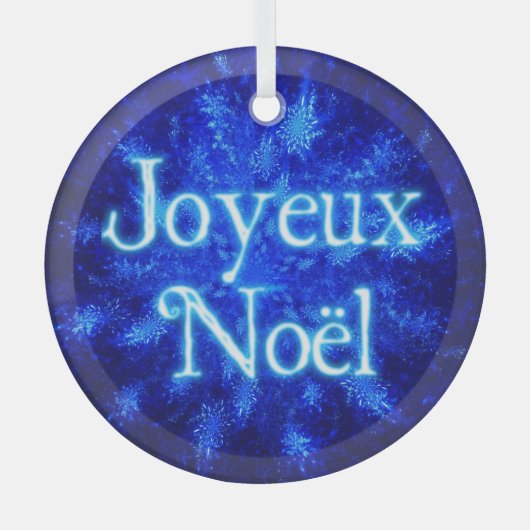 Ornement En Verre Joyeux Noё l - Snowburst (Recto)