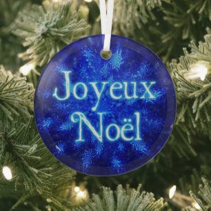 Ornement En Verre Joyeux Noёl - Éclat de neige