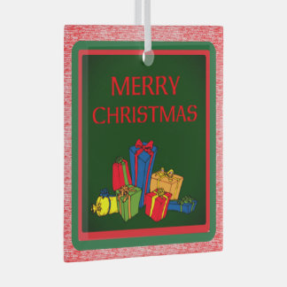 ORNEMENT EN VERRE JOYEUX NOËL 