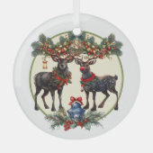 Ornement En Verre Joyeux Noël (Recto)