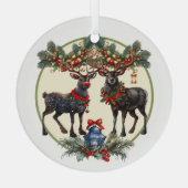 Ornement En Verre Joyeux Noël (Verso)