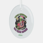 Ornement En Verre Joyeux Noël, espèce d'humains sales (Avant gauche)