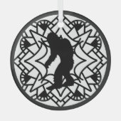 Ornement En Verre Joyeux Squatch-mas Bigfoot Noël (Recto)