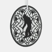 Ornement En Verre Joyeux Squatch-mas Bigfoot Noël (Avant droite)