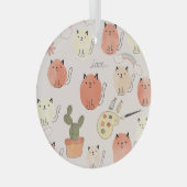Ornement En Verre Kitty Kitten Chats : Motif animal mignon (Avant droite)