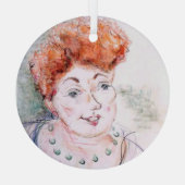 Ornement En Verre La Dame et le collier (Verso)