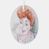 Ornement En Verre La Dame et le collier (Avant gauche)