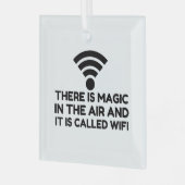 ORNEMENT EN VERRE LA MAGIE DANS L'AIR EST WIFI (Avant gauche)