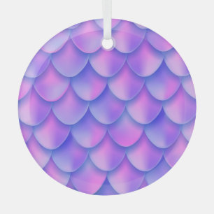 Ornement En Verre La queue de sirène holographique, une texture de f