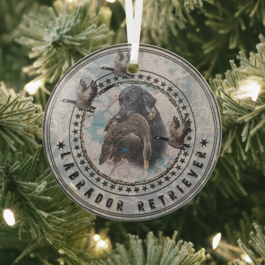 Ornement En Verre Labrador Retriever (Insitu)