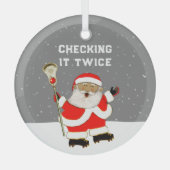 Ornement En Verre Lacrosse Collectif (Recto)