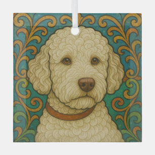 Ornement En Verre Lagotto Romagnolo "Verre Tiré"