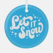 Ornement En Verre Laisser neiger hiver design (Recto)